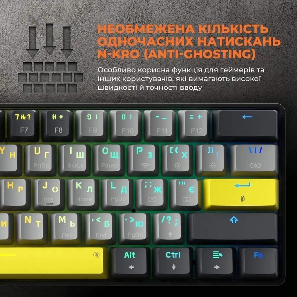 Клавіатура GamePro Asgard Fenrir MK130G Pro [144505] - фото 19