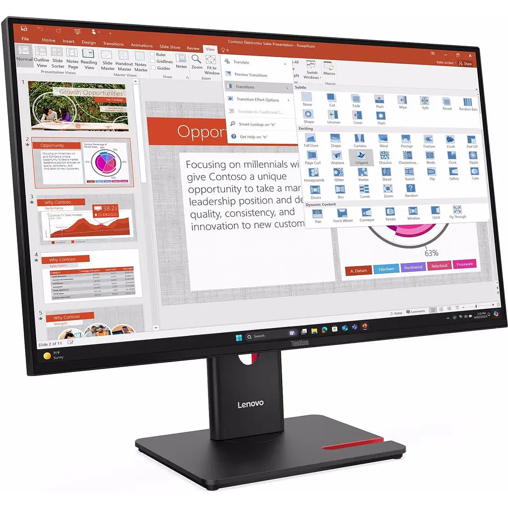 Монітор 27" Lenovo T27-40 FHD IPS 120Hz (64A5MAT6UA) - фото 2