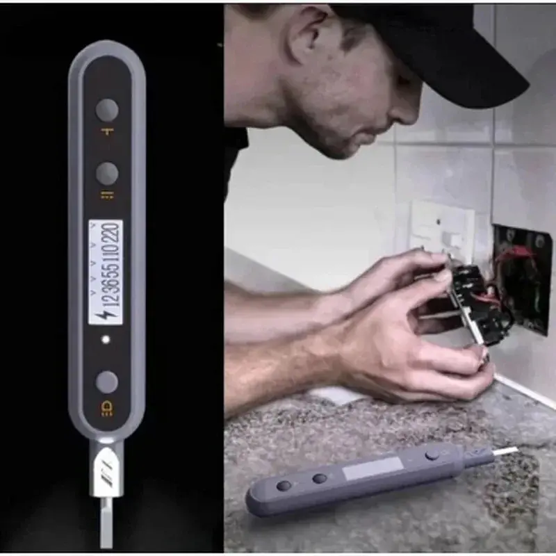 Викрутка-тестер напруги Xiaomi JIMIHOME Digital Display Electric Test Pen Black (JM-G27004) - фото 4