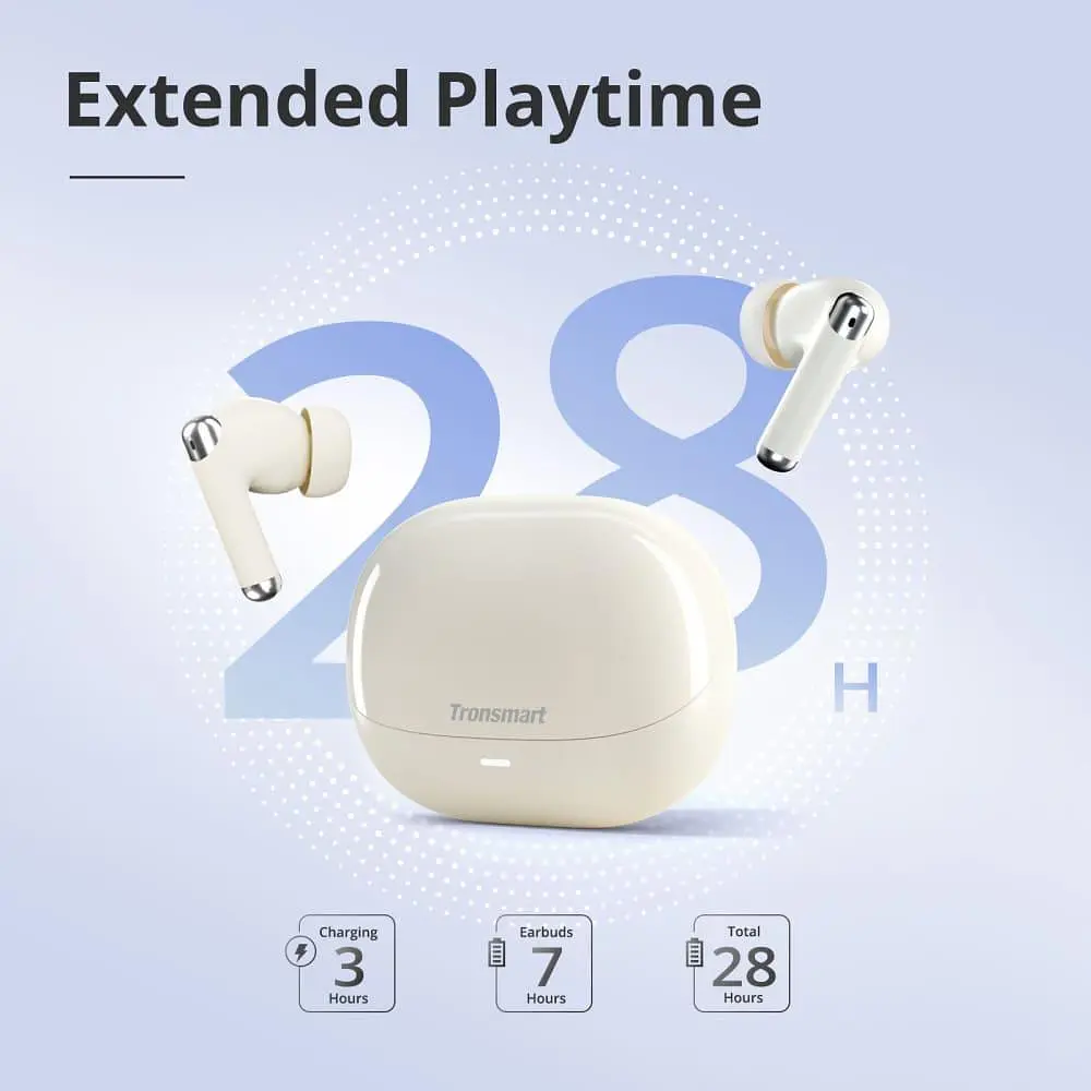 Навушники Tronsmart TWS Sounfii R4 Beige (1096448) - фото 7