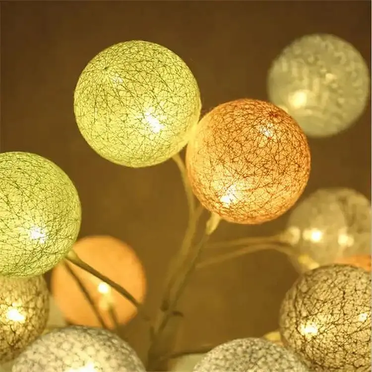 Настільна LED лампа XPRO SFK-28 з дерев'яною основою та кольоровими кулями (44863-16924_322) - фото 5