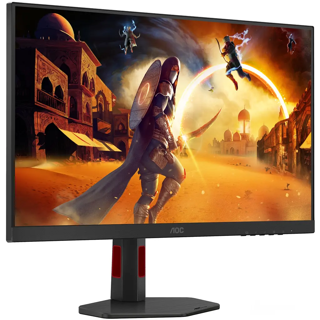 Монитор TFT 27" AOC Q27G4SRU, QHD, Fast IPS, 300 Гц, 1 мс, 2xHDMI, DP, USB-хаб, HAS, черно-красный - фото 2