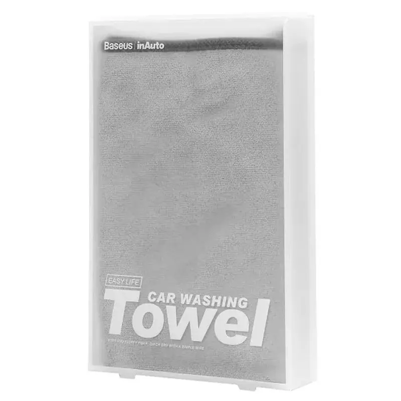 Микрофибра Baseus Easy life car washing towel (2pcs) (400x400mm) (CRXCMJ-0G) Grey - фото 6