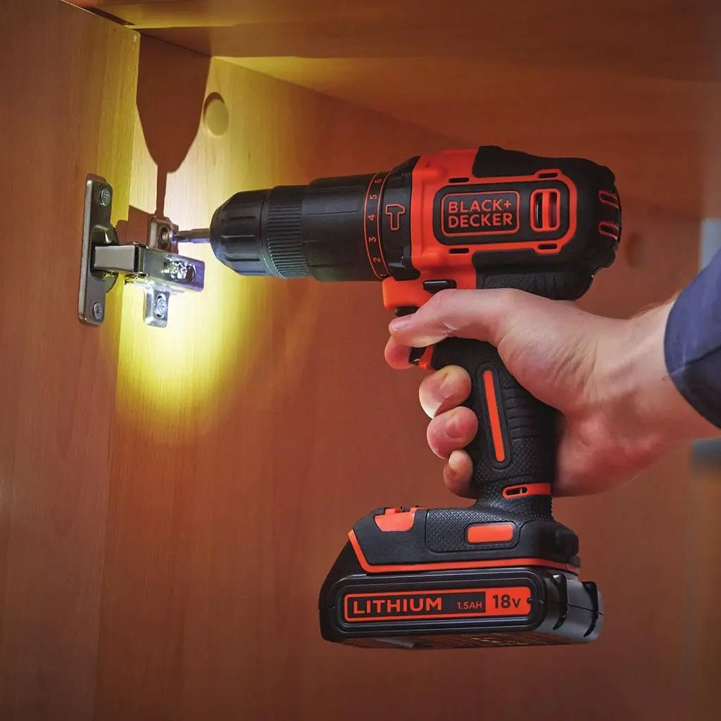 Дриль-шуруповерт Black+Decker BDCHD18KB [119537] - фото 5