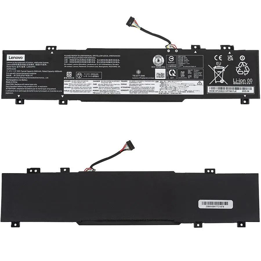 Аккумулятор для ноутбука Lenovo L24D3PF0 (LOQ 15IAX9E) 11.31 5085mAh Черный - фото 2