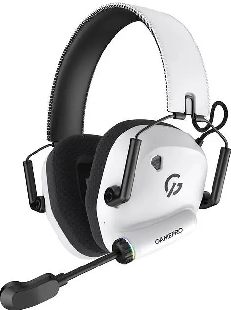 Навушники GamePro Genesis Mercury Pro із 3 режимами білі (HSW120W)