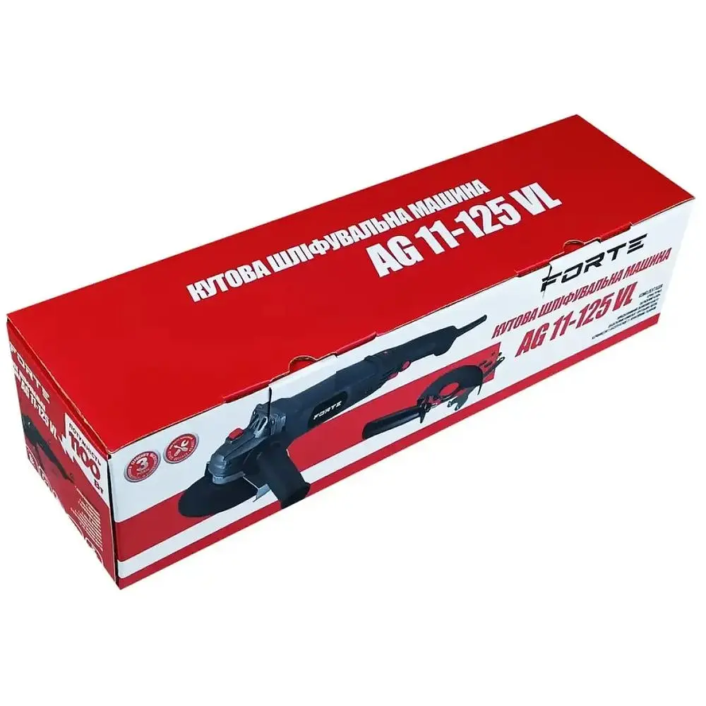 Шліфмашина кутова Forte AG 11-125 VL 1100 Вт диск-125 мм 0-11000 об/хв (123609) - фото 6