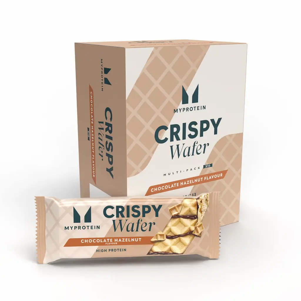 Протеїновий батончик Myprotein (Crispy Wafer) — 10 × 40 г, шоколад-фундук