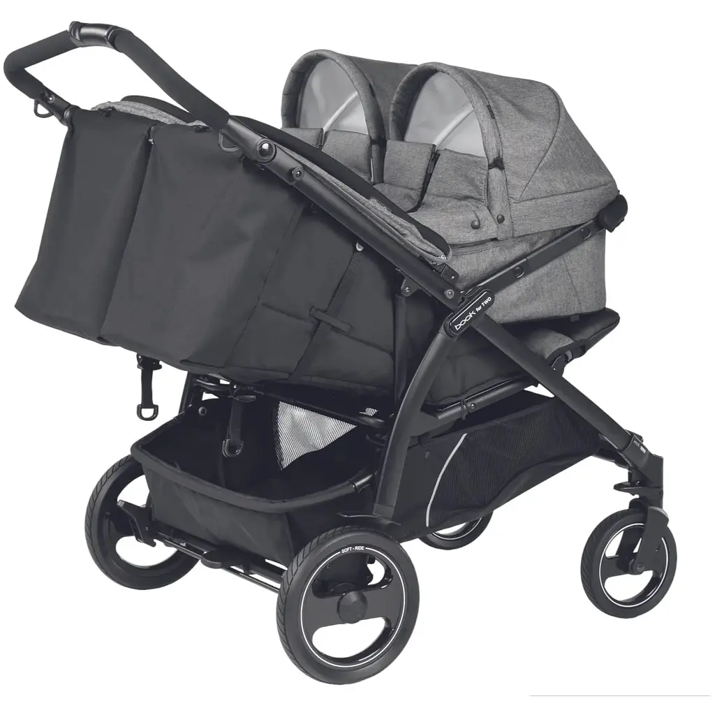 Коляска Peg-Perego Book for Two Quarz сіра (IP05280000GL53) - фото 3