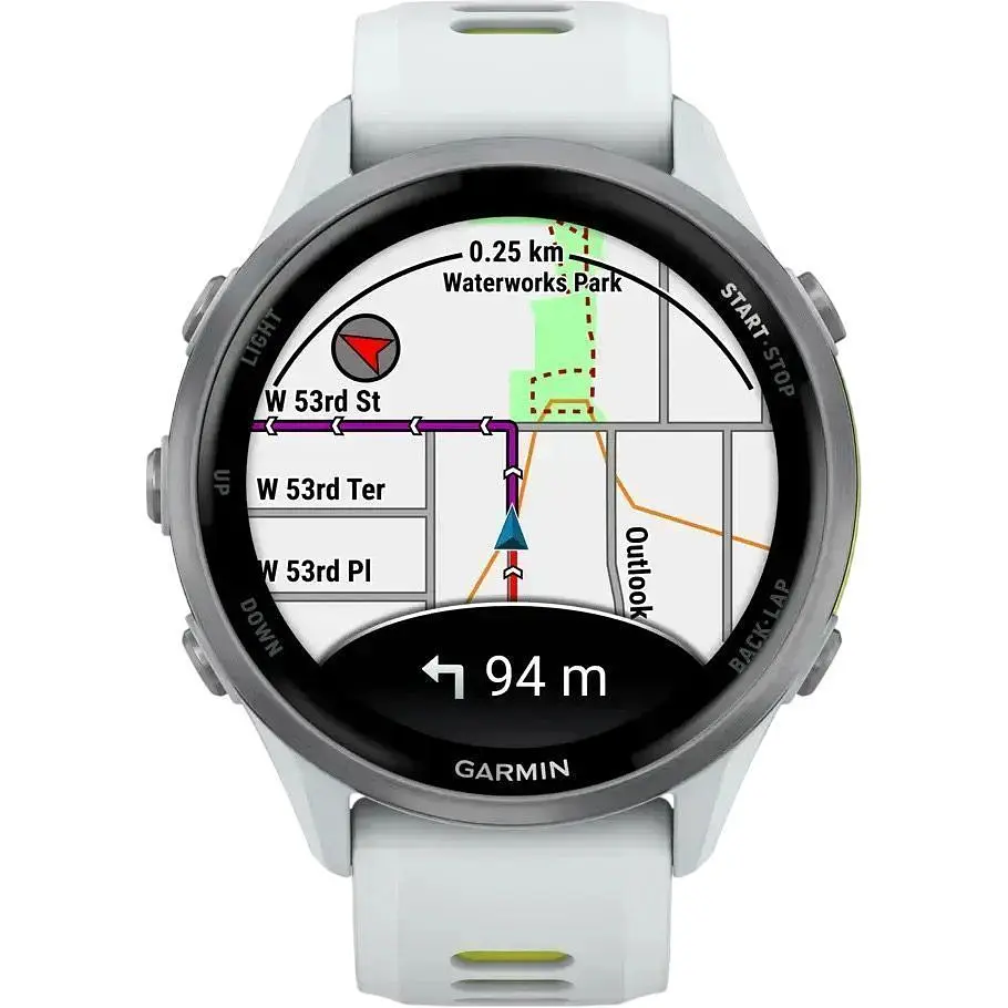 Смарт-годинник Garmin Forerunner 970 Titanium with Whitestone Case and Whitestone/Translucent Amp Yellow Band (010-02969-11) [142390] - фото 8