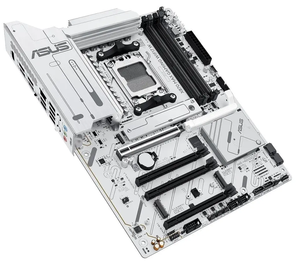 Материнська плата ASUS X870 MAX GAMING WIFI7 W White (X870 MAX GAMING WIFI7 W) (Socket AM5, AMD X870, ATX) - фото 3
