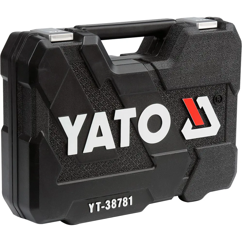 Набір головок торцевих Yato квадрат 1/2", 1/4" з інструментами 77 шт. (YT-38781) - фото 5