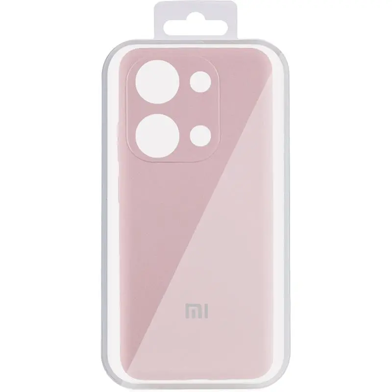Чехол Silicone Cover Lakshmi Full Camera (AA) with logo для Xiaomi Poco X6 Pro Розовый / Pink Sand - фото 3