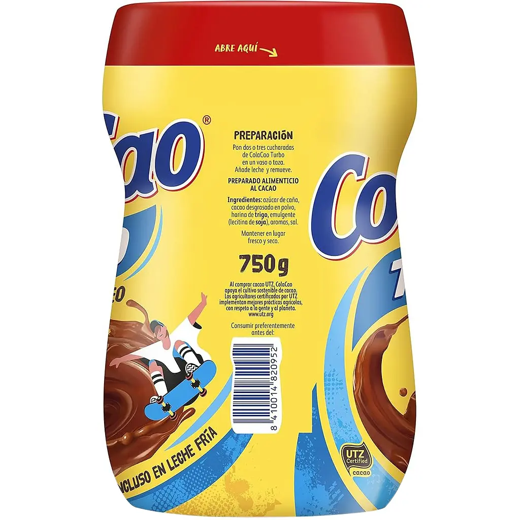 Сухой шоколадный напиток Cola Cao Turbo 750 г - фото 3