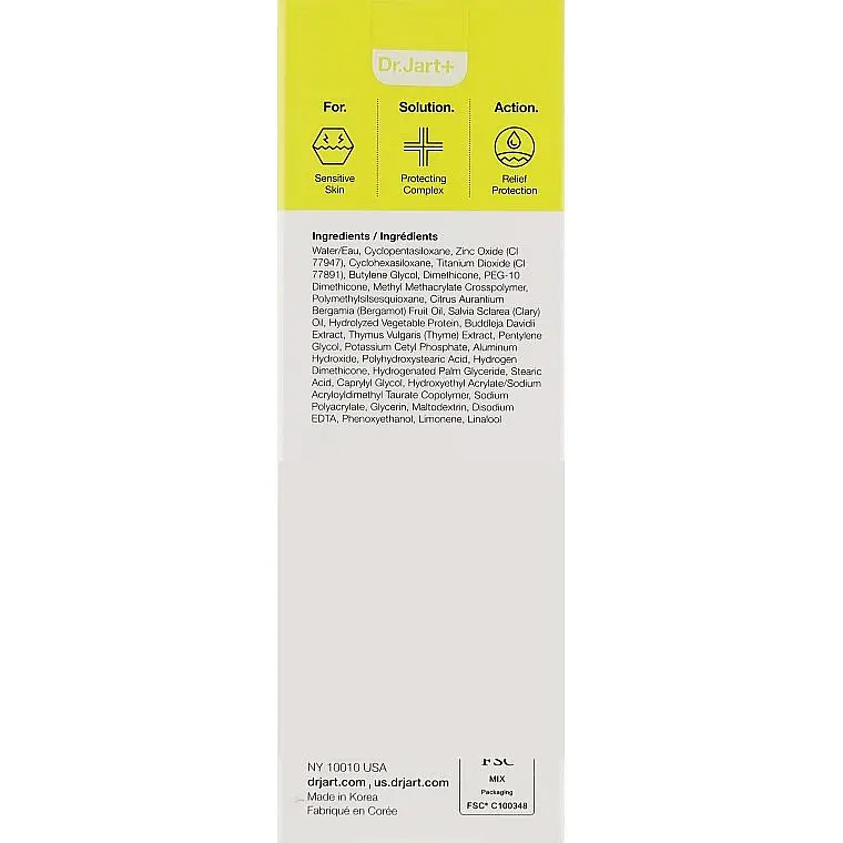 Сонцезахисний крем для чутливої шкіри обличчя Dr Jart+ Every Sun Day Mild Sun SPF 43 PA+++, 30 мл - фото 3