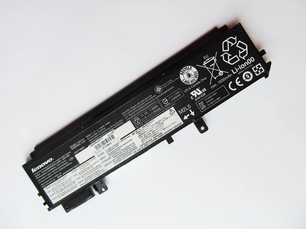 Акумулятор для ноутбука Lenovo ThinkPad X230s/X240s, 24Wh (2090 mAh), 3cell, 11.1V, Li-ion, чорний - фото 2