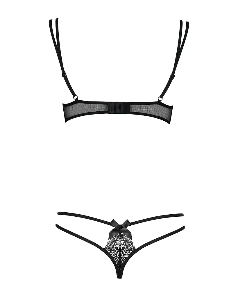 Комплект білизни Obsessive Intensa Set Black S/M - фото 3