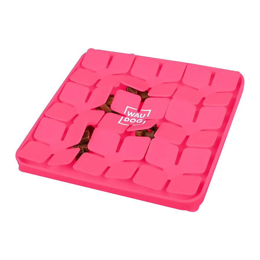 Коврик для поиска корма Waudog Silicone 205х205х17 мм розовый - фото 4