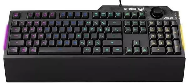 Клавиатура ASUS TUF Gaming K1 RBB USB Black (90MP01X0-BKMA00) - фото 4