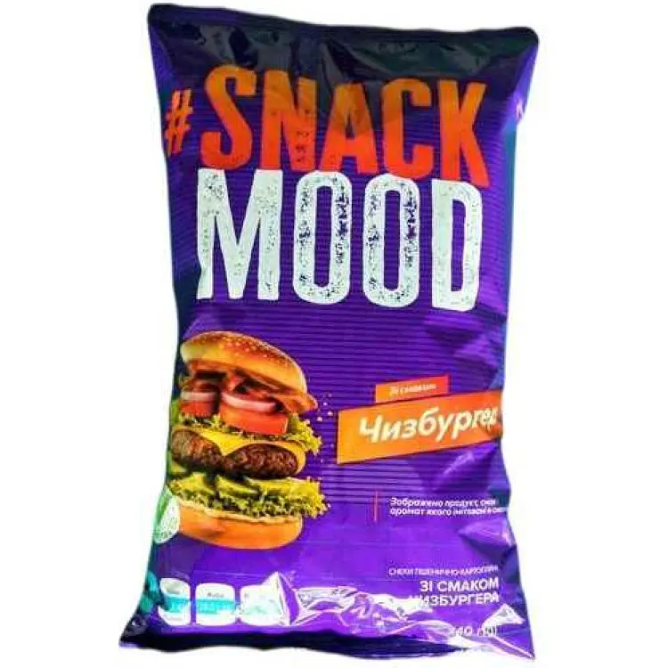 Снеки SNACK MOOD 140г Чизбургер пшенично-картопляні