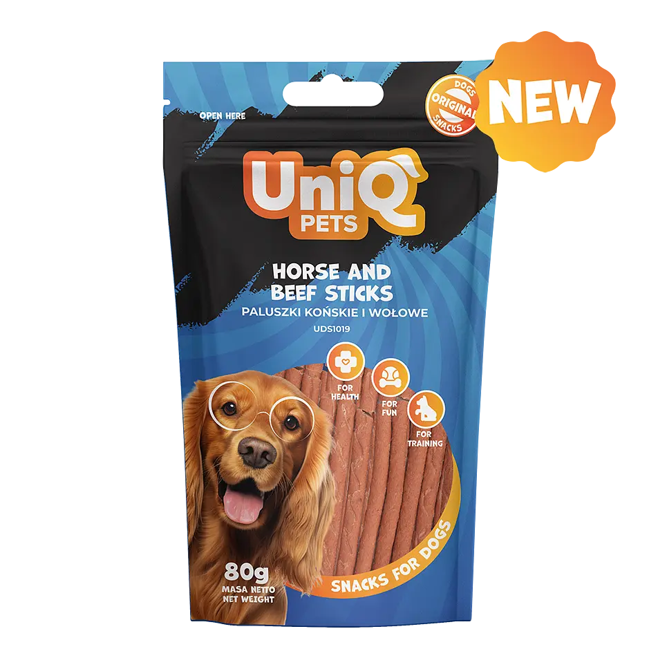 Ласощі для собак UniQ PETS Стіки з конини та яловичини, 80 г - фото 4