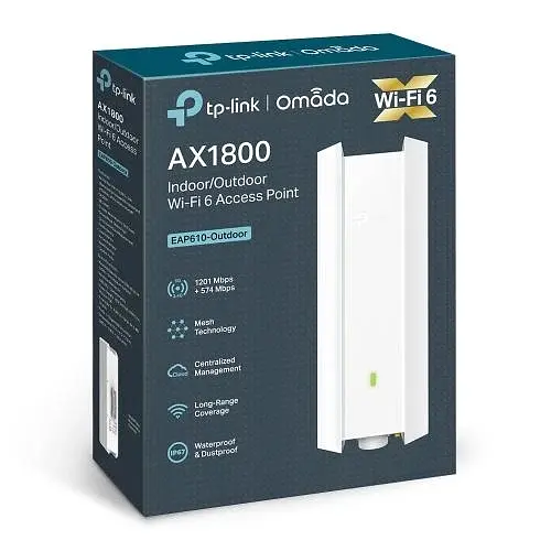 Точка доступу EAP610-Outdoor WiFi 6 White TP-Link teh0019664 - фото 4