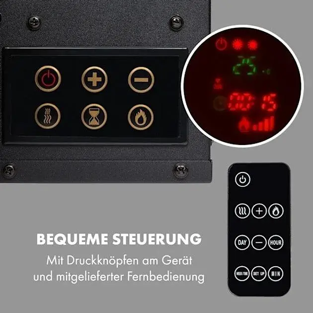 Камін електричний Klarstein Lausanne 2 (10034250) - фото 4