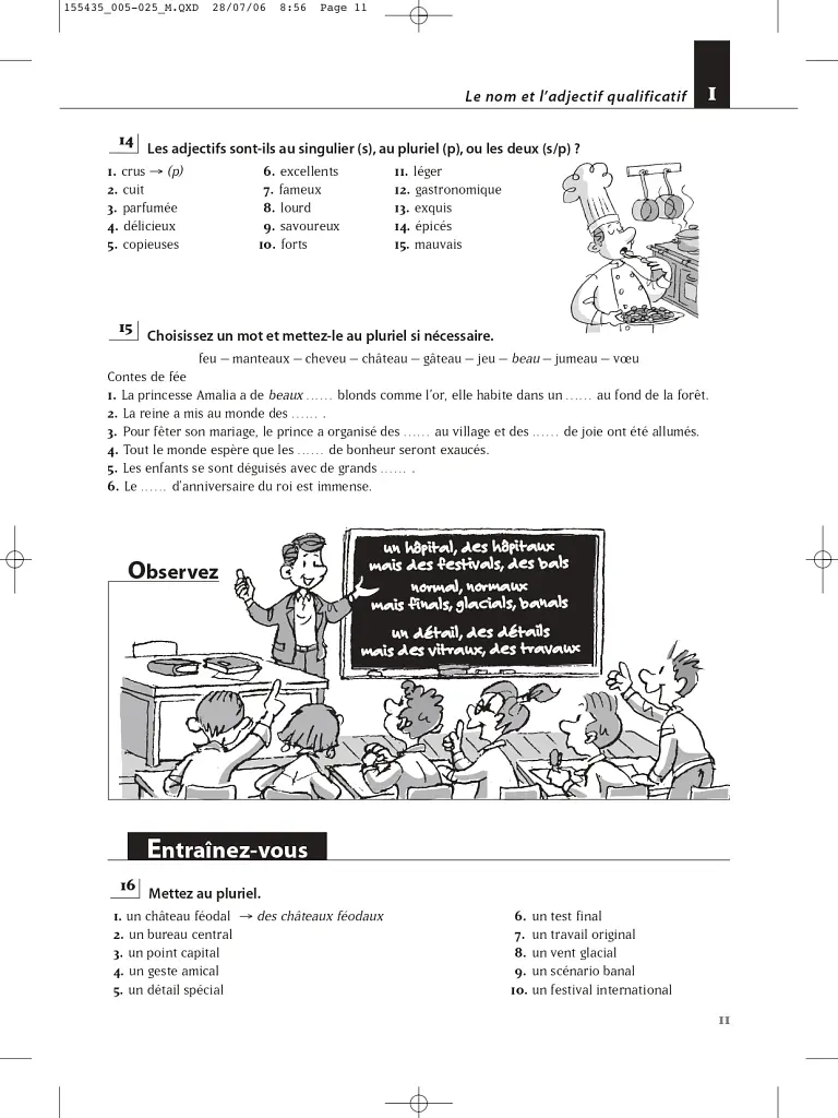 Les 500 Exercices de Grammaire Livre d'eleve A2 + corriges - Джоель Боненфант - фото 11