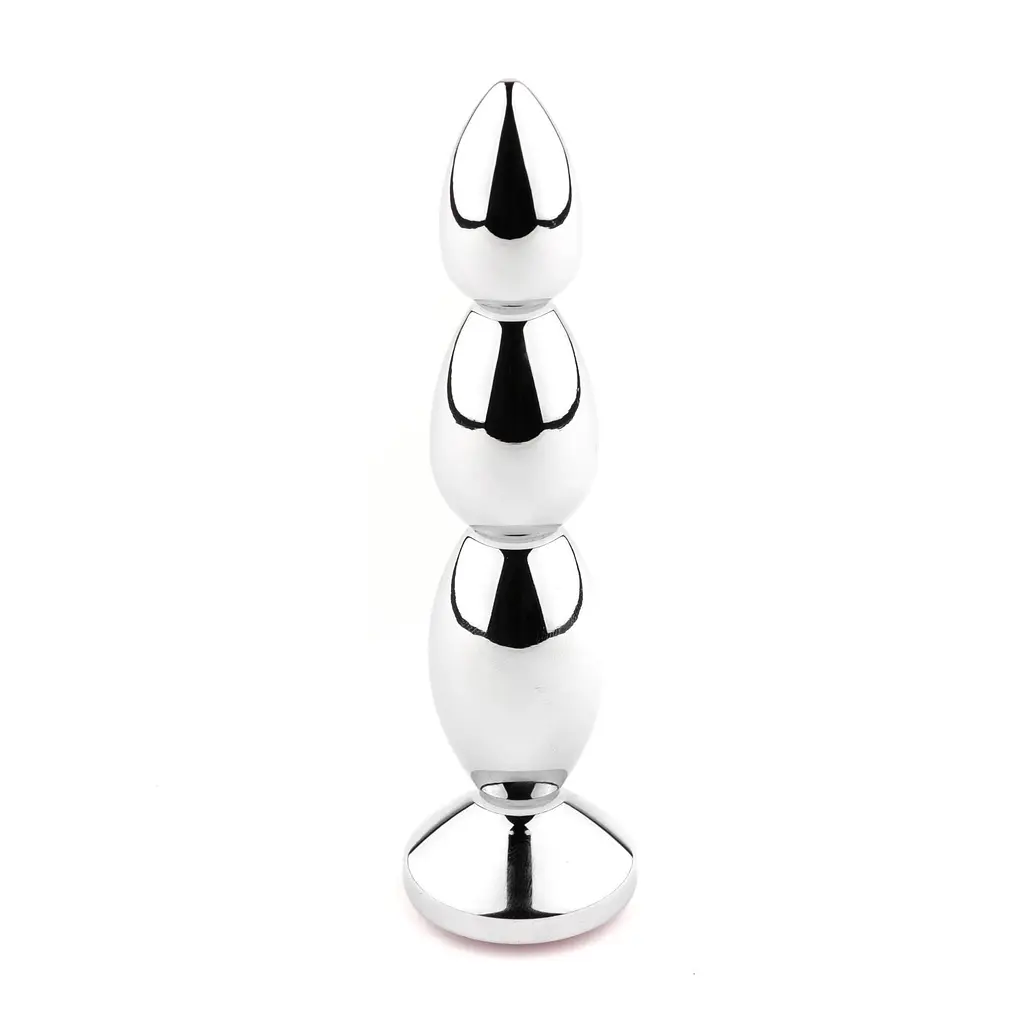 Анальна пробка B - Series HeavyFun Jewellery № 1, 13.5 см (сріблястий) - фото 2