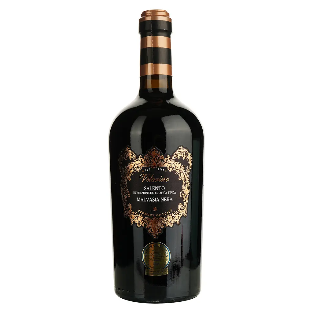 Вино Velarino Malvasia Nera Salento IGT, червоне, сухе, 14,5%, 0,75 л - фото 1