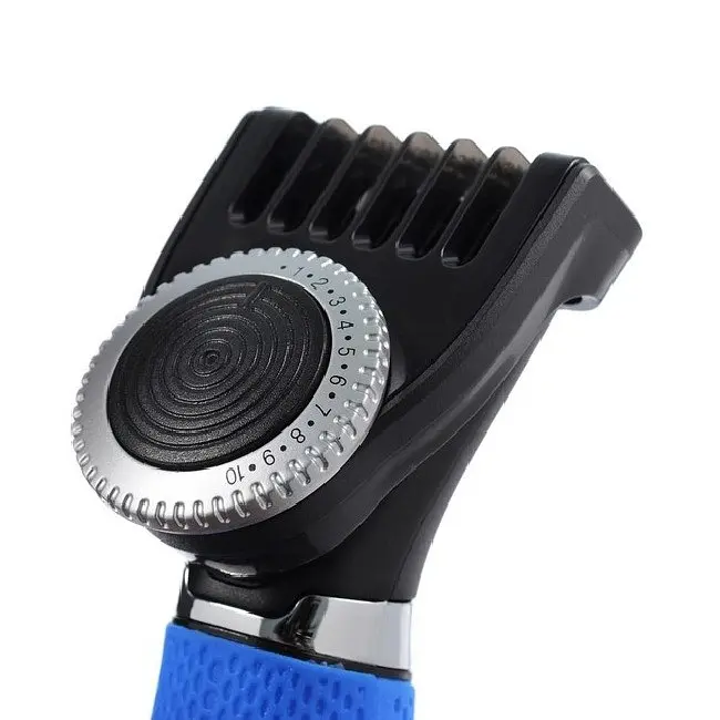 Тример для бороди та вусів акумуляторний Breetex BR-204W Blue/Black - фото 5