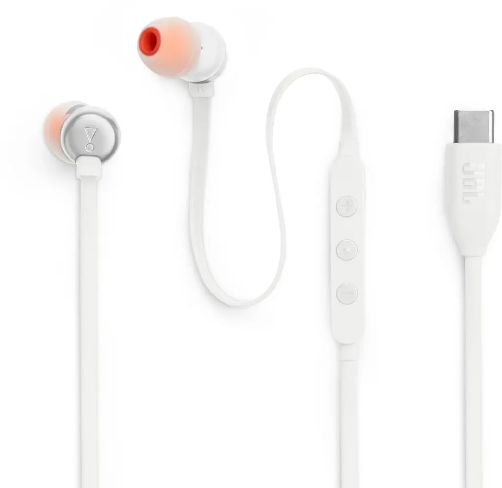 Навушники HF JBL Harman TUNE 310C USB-C White (JBLT310CWHT) UA - фото 5