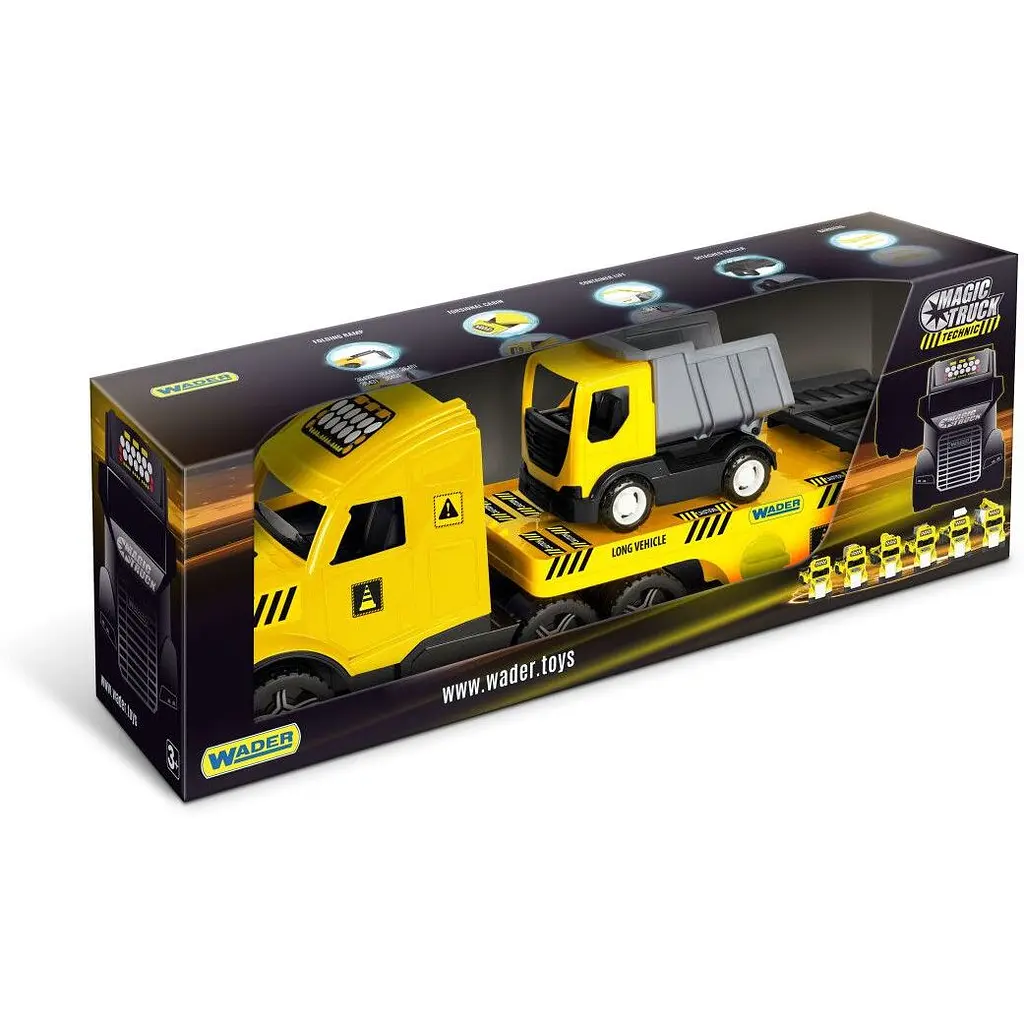 Машинка Wader Magic Truck Technic з вантажівкою (36451) - фото 2