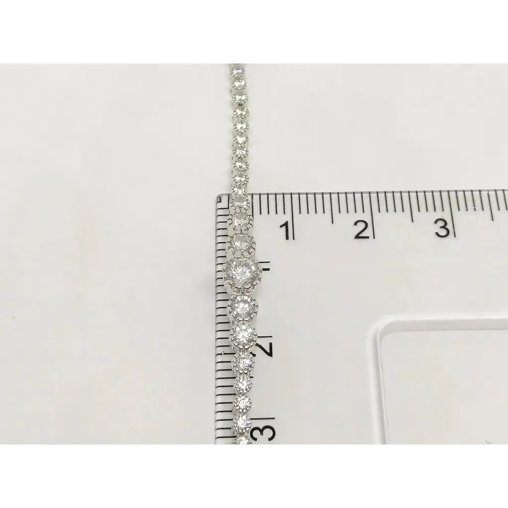 Золотий браслет Favoritum з фіанітами. 911206_2Б 17,5 - фото 3