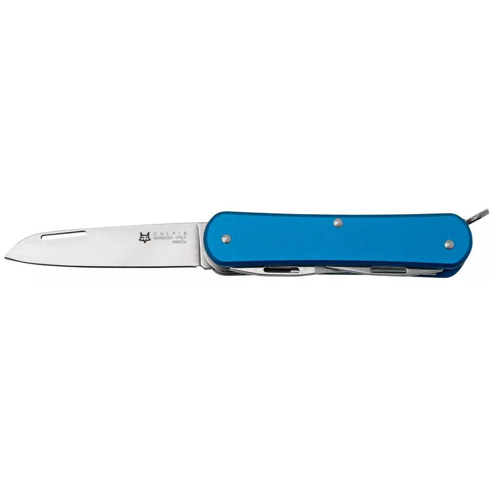Ніж багатофункціональний Fox Vulpis Aluminium Blue. 5 інструментів - фото 2