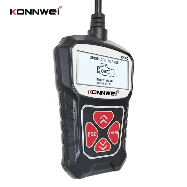 Універсальний автосканер Konnwei KW310 Професійний діагностичний автомобільний сканер ОБД2, EOBD, OBD2 (19500) - фото 6