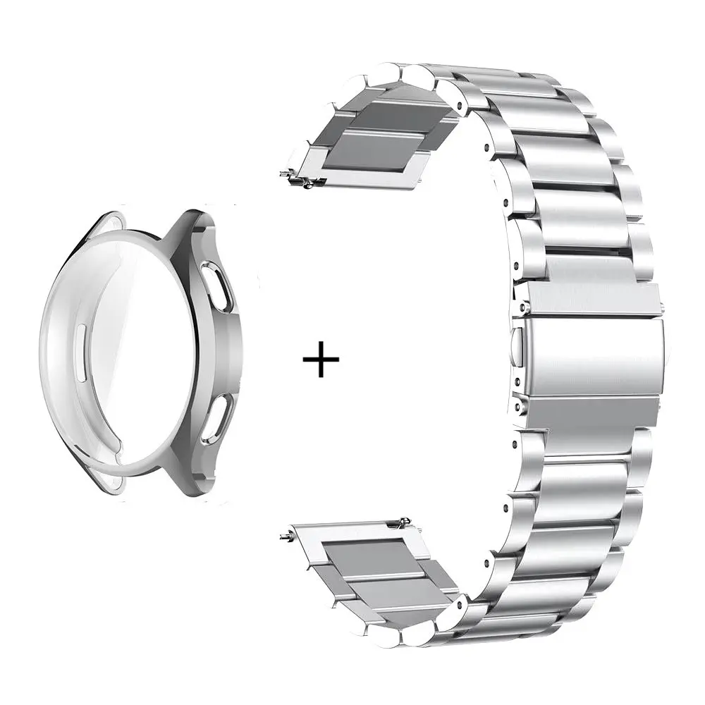 Комплект Tamister для годинника Xiaomi Watch 2 сріблястий (чохол + ремінець Rolex design 22 мм) - фото 3