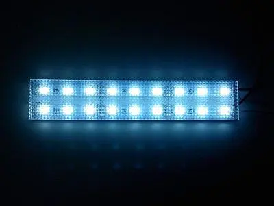 Підсвічування салону діодне подвійне Призма алюміній 12V - 8 см 2А 12LED Біле світло (5630) - фото 2