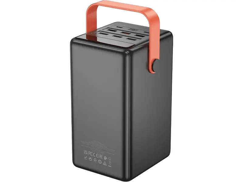 Зовнішній акумулятор (павербанк) Hoco DB03 Max Centurion 100000mAh 65W Black - фото 4