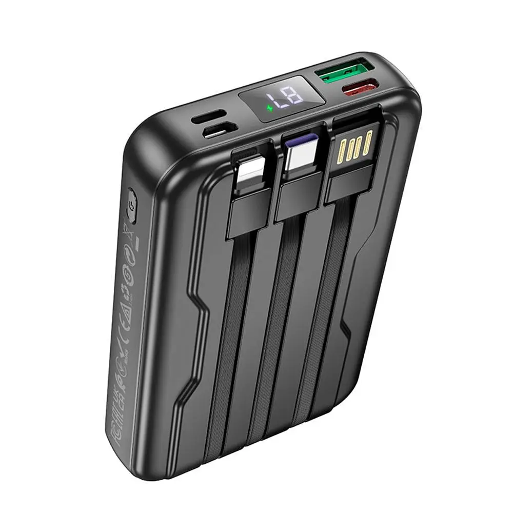 Повербанк з 3 вихідними роз'ємами 10000 mAh 22.5W + PD20W Hoco DB59 Guardian - фото 2