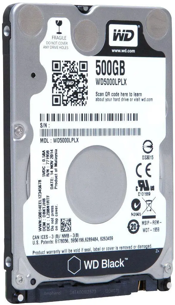 Жесткий диск 2.5 WD 500Gb WD5000LPLX Б/У - фото 2