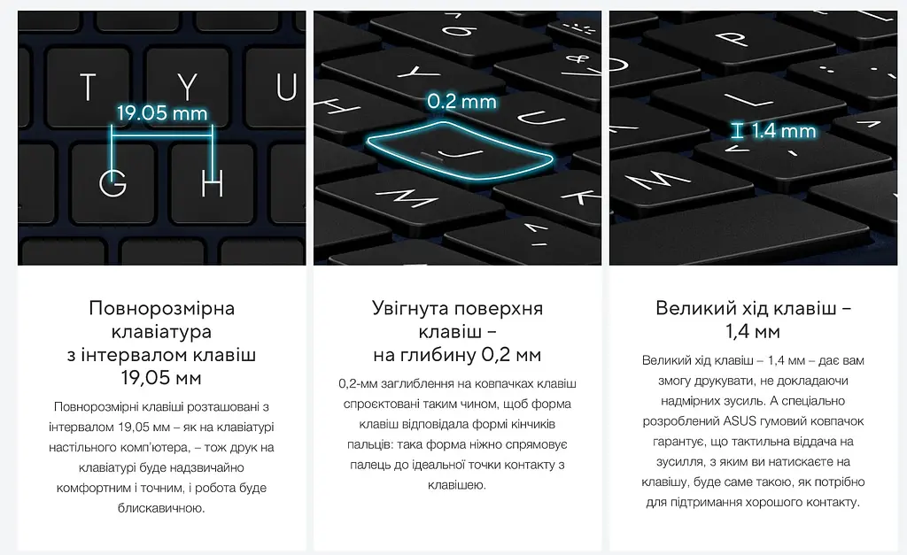 Топкейс ноутбука / верхня панель та клавіатура для ноутбука Asus Vivobook 16 (M1605) M1605YA (90NB10R1-R30UA0) Оригінал від Asus, Верхня панель клавіатури - фото 3