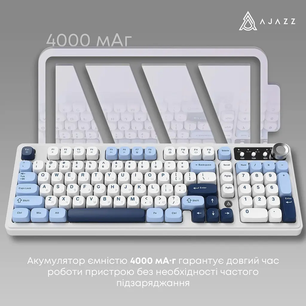 Клавиатура Ajazz AF98 PLUS Glacier Blue (AF98-PLUS-GB) - фото 10