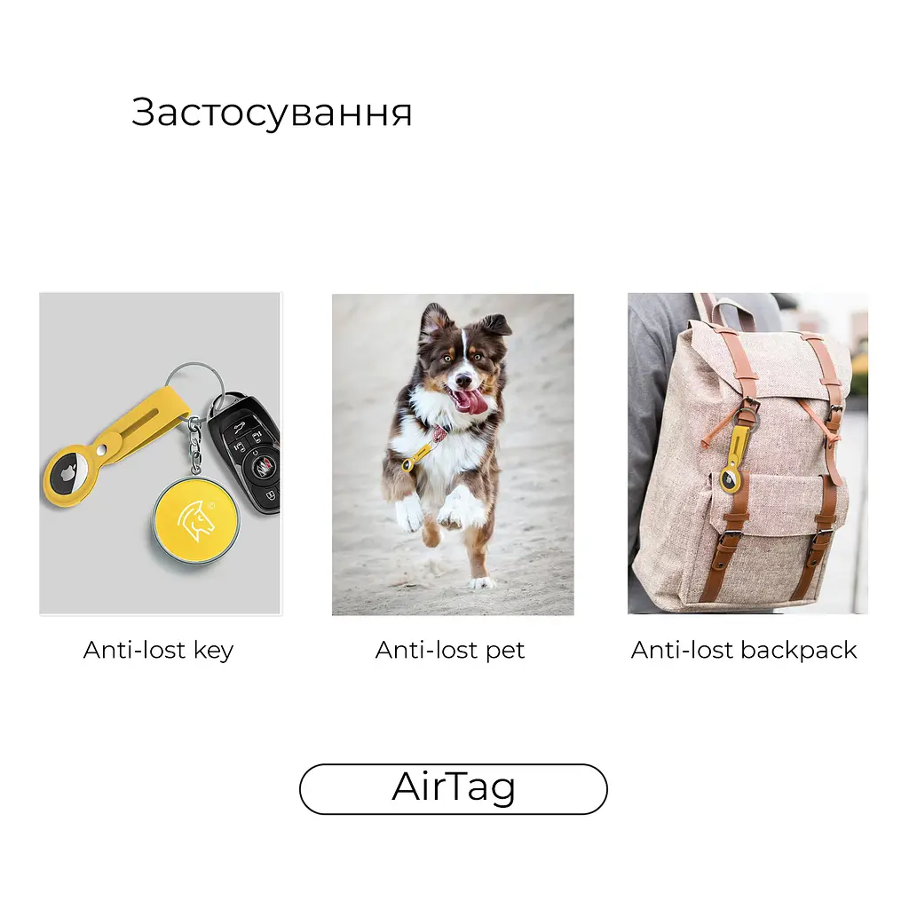 Чохол-брелок ArmorStandart для AirTag Silicone Loop with Button Pink (ARM59157) - фото 2