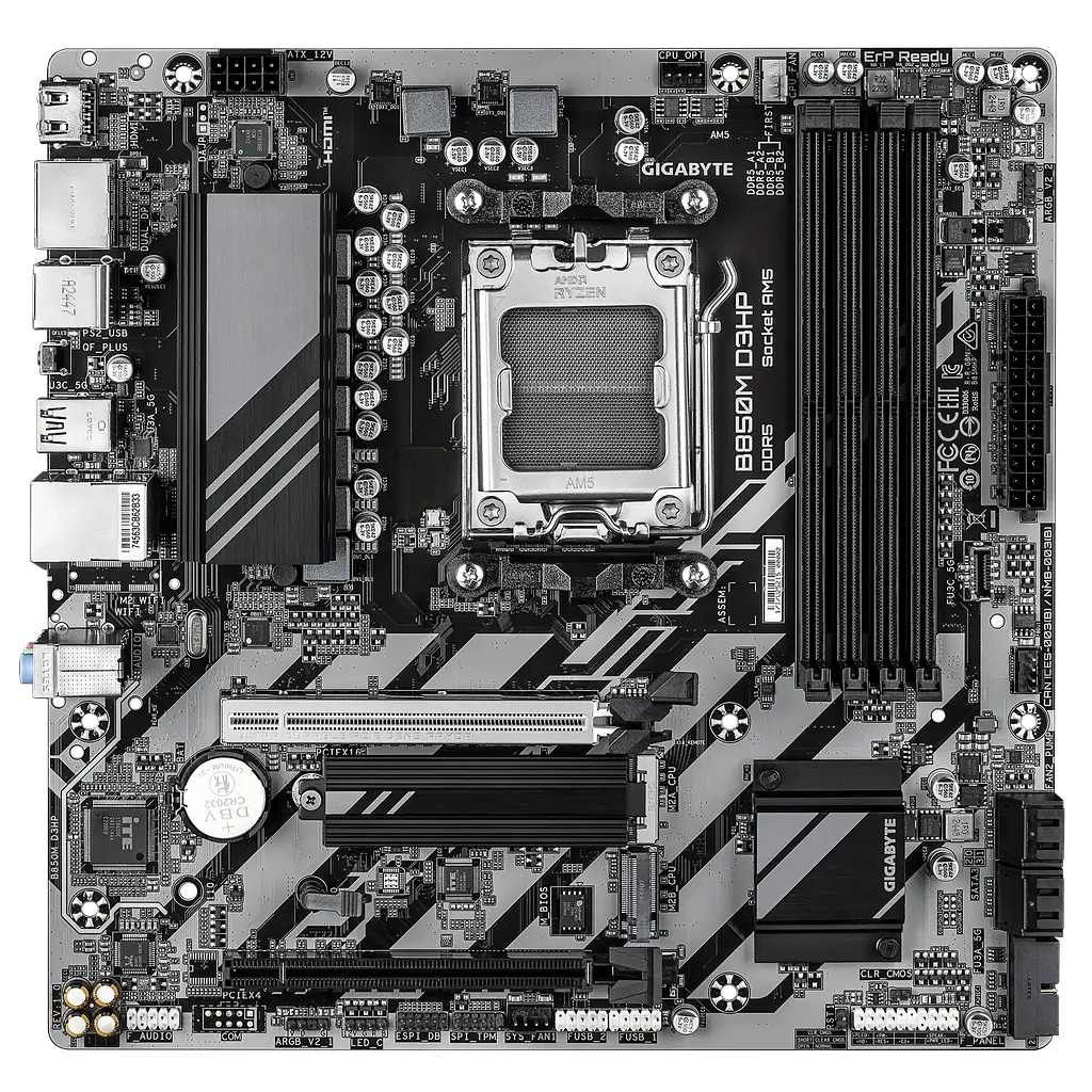 Материнська плата Gigabyte B850M D3HP Socket AM5 (B850M D3HP) - фото 2