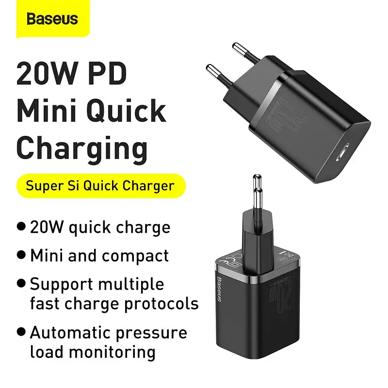 Зарядное устройство Baseus Type-C to Lightning cable Super Si Quick Charger Set - фото 9