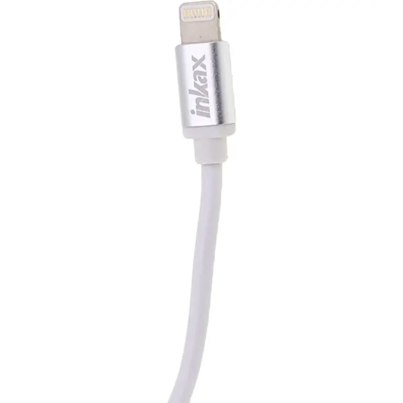 Сетевое зарядное устройство INKAX CD-09 Travel charger Lightning cable 1USB 2.1A White - фото 3