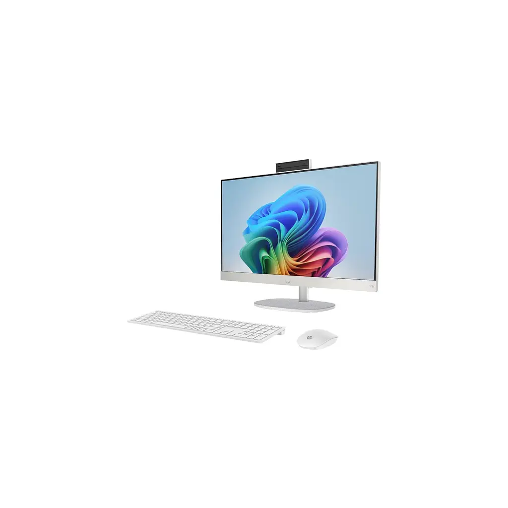 Комп'ютер персональний моноблок HP (Hewlett-Packard) All-in-One 27 FHD IPS AG, AMD R7-350 AI, 32GB, F2TB, UMA, WiFi, кл+м, Win11, білий - фото 4