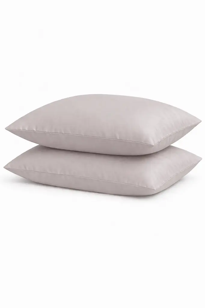 Комплект наволочок Ecotton 50х70 см із сатину 2 шт (арт. 15-4503 Chateau Grey) кремовий (24737)