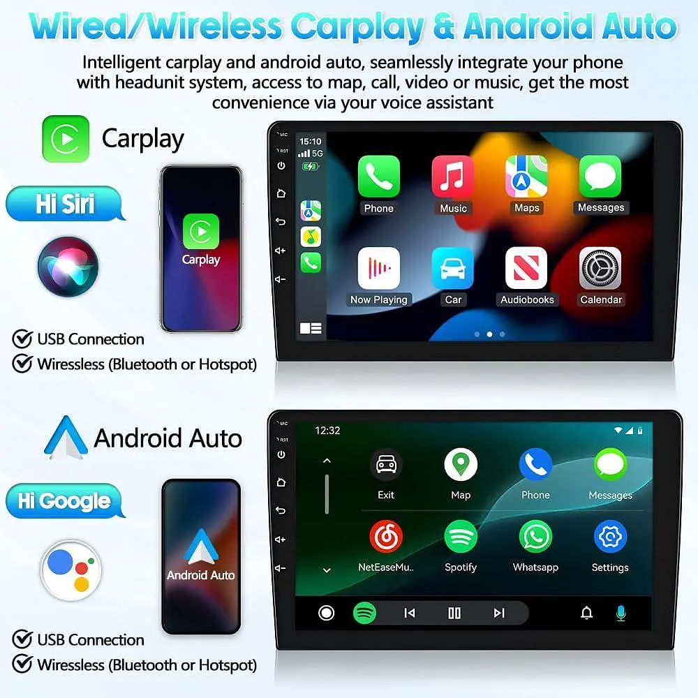 Автомобильная стереосистема 4G+64G CarPlay Android 14 для Peugeot Expert для Citroen Jumpy 3 2016-2023 9 дюймов с Wireless Carplay - фото 7